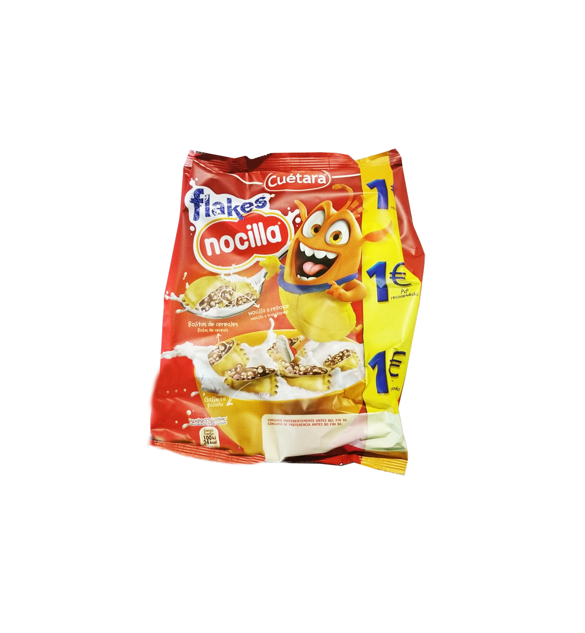BOL CUETARA FLAKES NOCILLA BOLSA 130GR