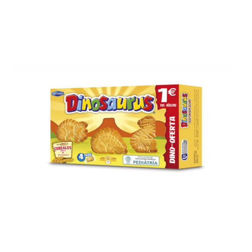 BOLACHA MINI DINOSSAUROS CEREAIS ARTIACH 120GR