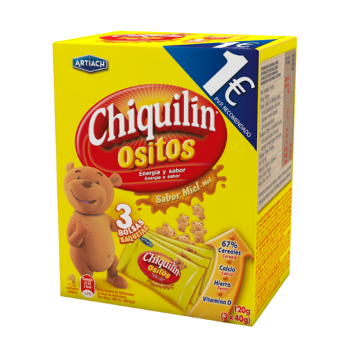 BOLACHA CHIQUILIN OSITOS MEL 120GR