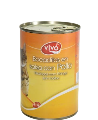 ALIM HUM GATO VIVO FRANGO 415GR
