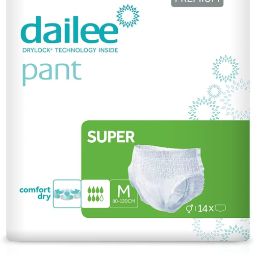 CUECA DAILEE PREMIUM SUPER M 14U MEDIA