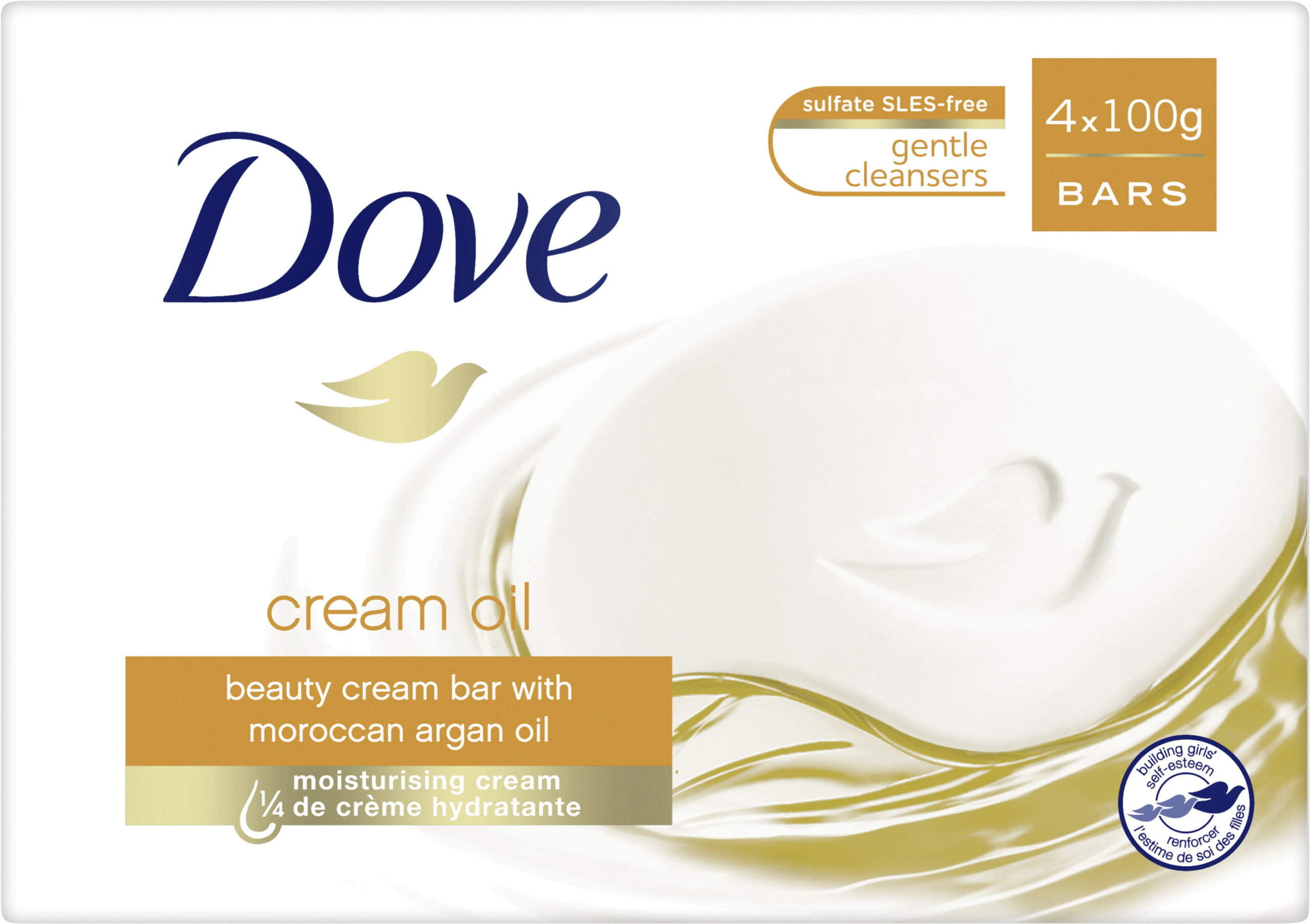 SABONETE DOVE CREAM OIL 4X100G