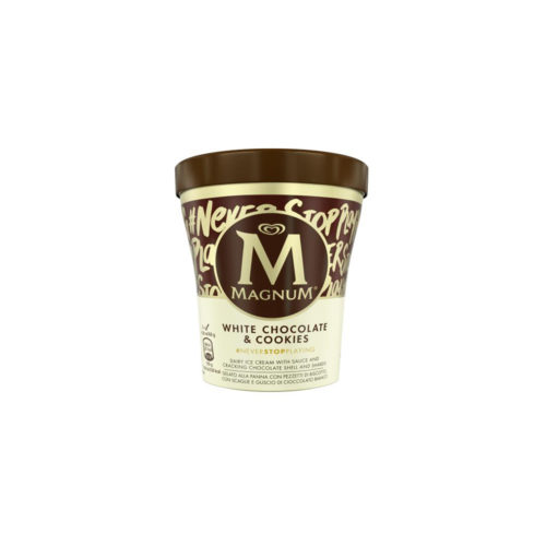 GELADO PINT WHITE CHOCOLATE&COOKIES MAGNUM 440ML