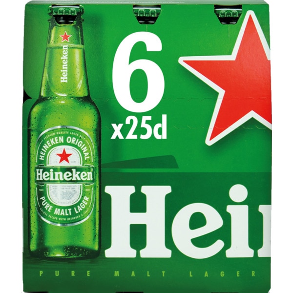 CERVEJA HEINEKEN 6X25CL