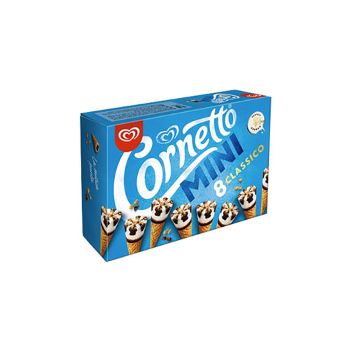 GELADO CORNETTO MINI CLASSICO 8X60ML