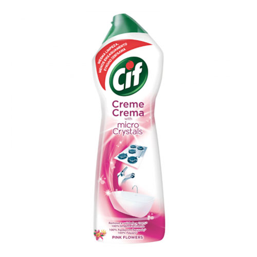 CREME LIMPEZA CIF PINK FLOWERS 500ML