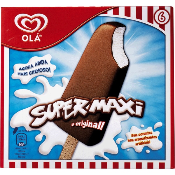 GELADO SUPER MAXI 6X65ML