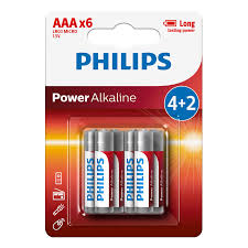 PILHA PHILLIPS ALCALIN LR03 BL4+2