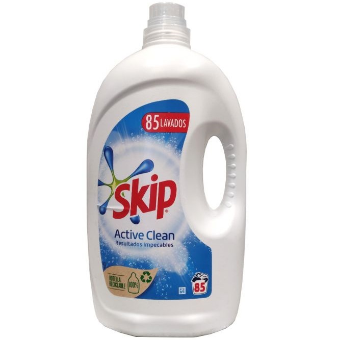 DETERGENTE LÍQUIDO P/ MÁQUINA ROUPA ACTIVE CLEAN SKIP 85D
