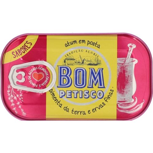 ATUM POSTA PIMENTA E ERVAS BOM PETISCO 120GR