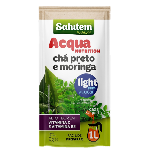 ACQUA CHA PRETO+MORINGA SALUTEM 9GR