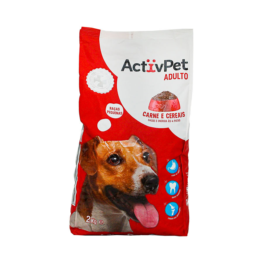 ALIMENTO SECO ADULTO ACTIVPET 2KG RAÇAS PEQUENAS
