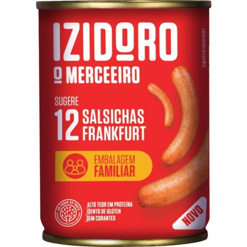 SALSICHAS FRANKFURT IZIDORO 12UN 240GR LATA