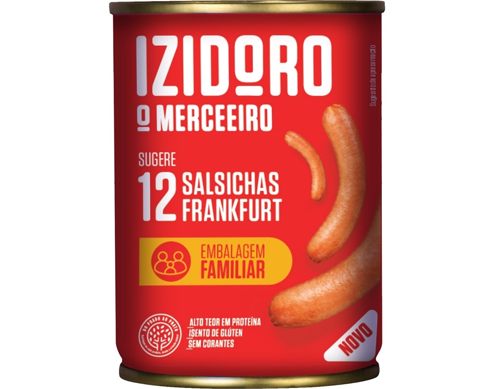 SALSICHAS FRANKFURT IZIDORO 12UN 240GR LATA
