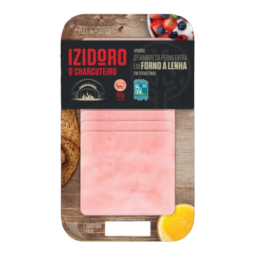 FIAMBRE PERNA EXTRA FORNO A LENHA IZIDORO 110G