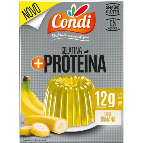 GELATINA PROTEINA BANANA CONDI 80G