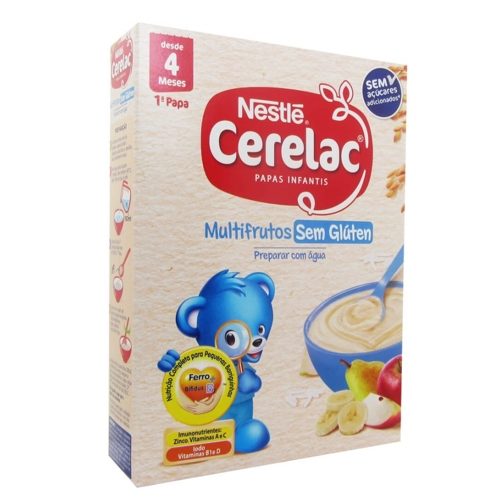 FARINHA LÁCTEA CERELAC 1ªPAPA MULTICEREAIS SEM GLUTEN 250GR