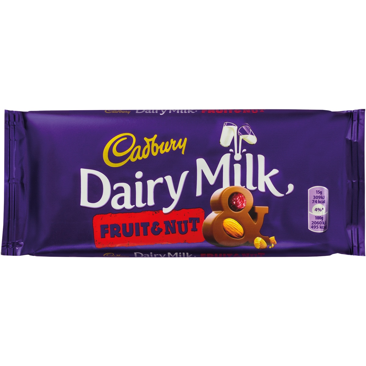 TABLETE CHOCOLATE CADBURY DAIRY FRUIT&NUT 110G