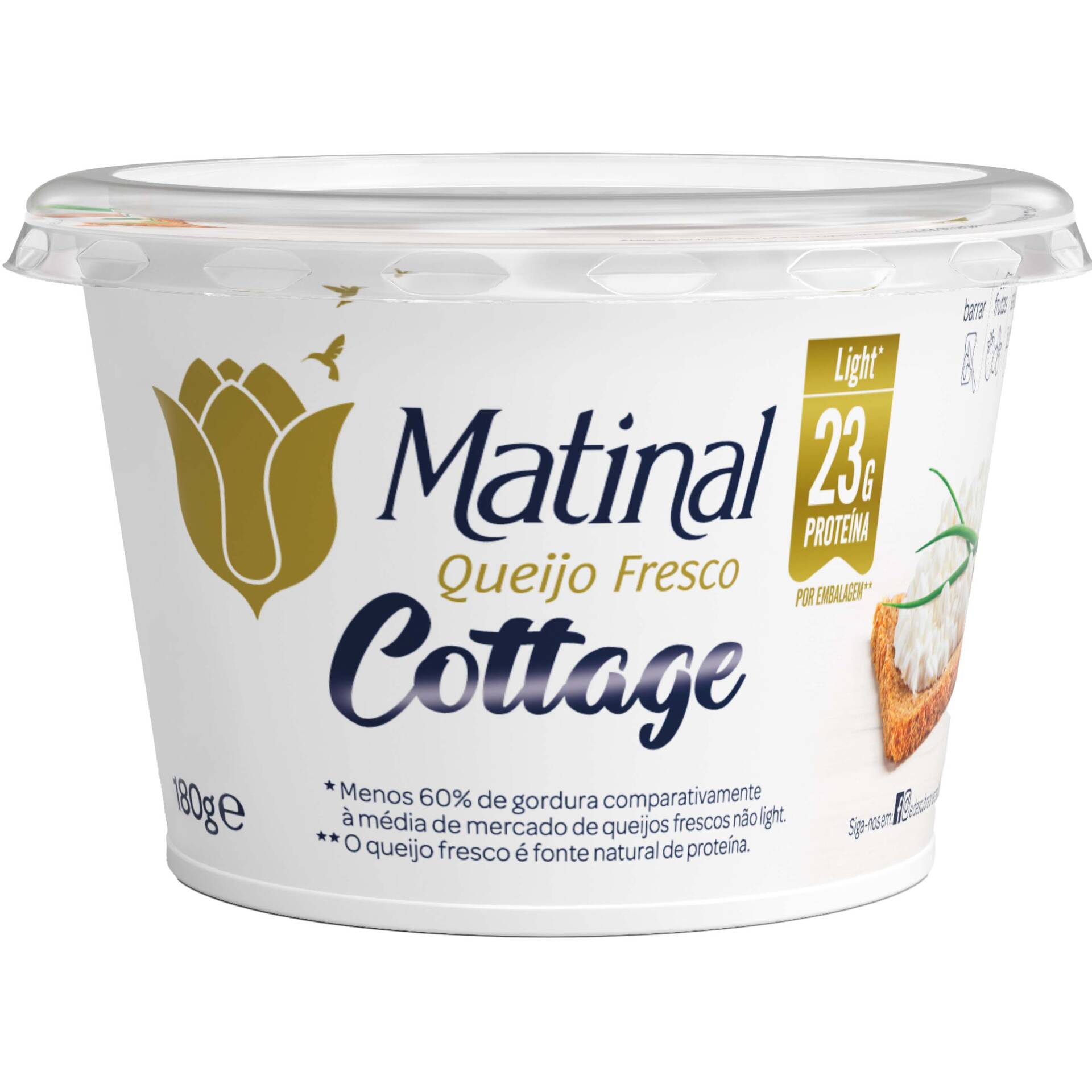 QUEIJO FRESCO MATINAL MAGRO COTTAGE 180G