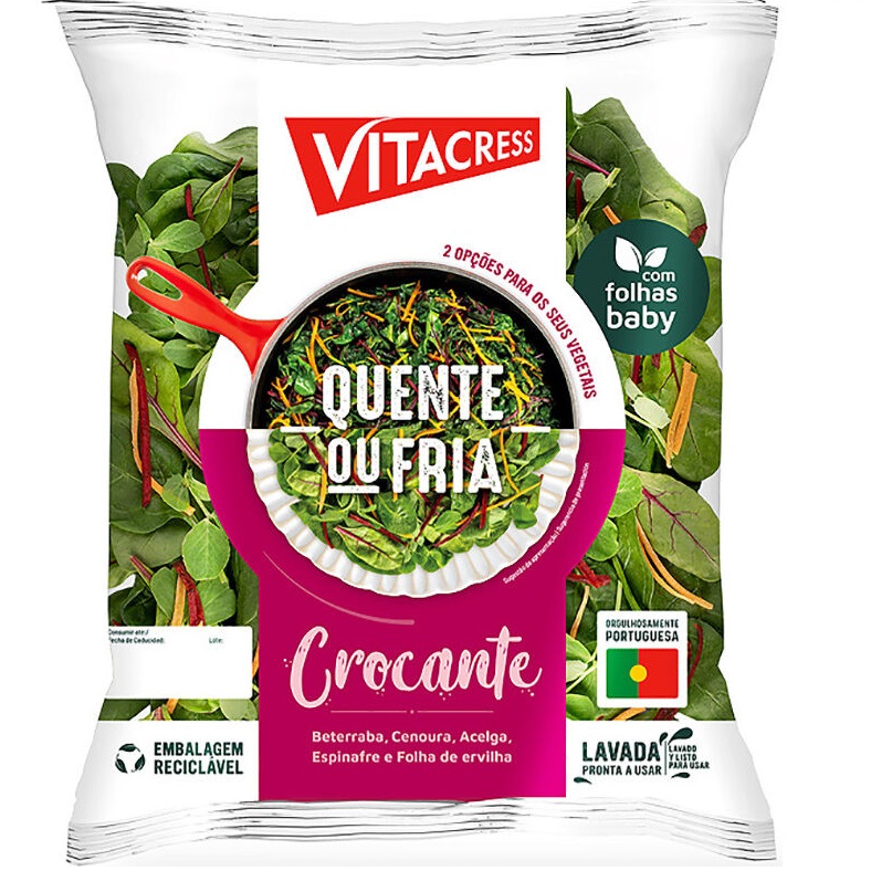 SALADA QUENTE OU FRIA CROCANTE VITACRESS 250G