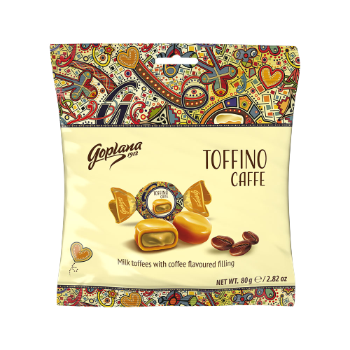 REBUÇADOS TOFFINO CAFÉ GOPLANA 80GR