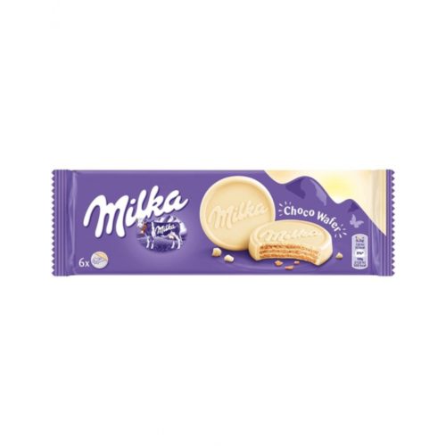 BOLACHA WAFER CHOCOLATE BRANCO MILKA 180GR