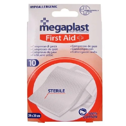 GASE ALGODÃO MEGAPLAST 20X20 10U 140137