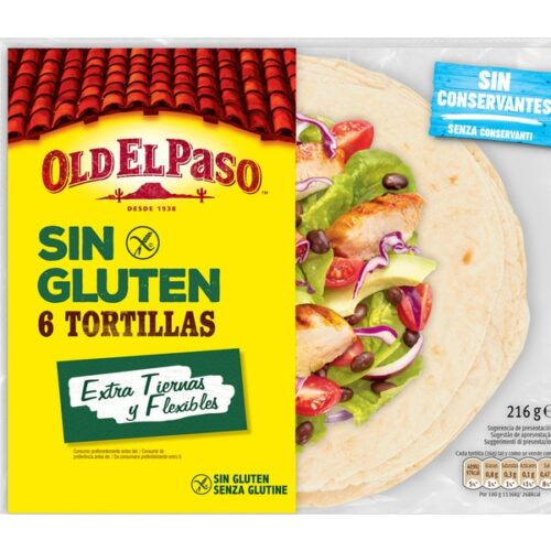 TORTILHAS OLD EL PASO S/GLUTEN 216GR