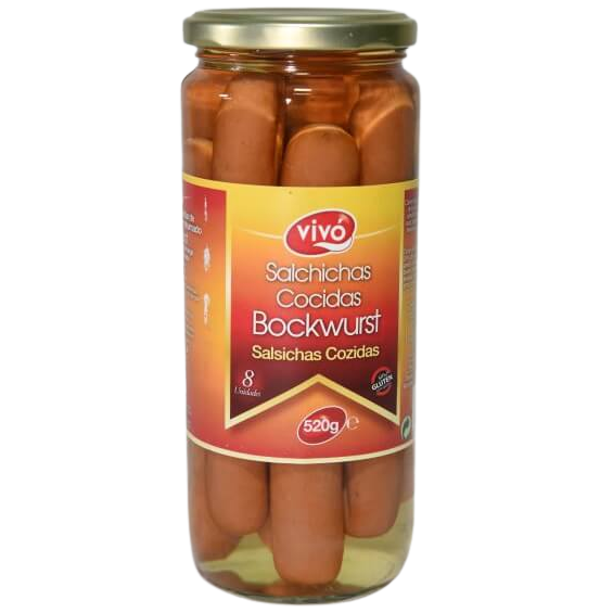 SALSICHAS BOCKWURST VIVÓ 520G