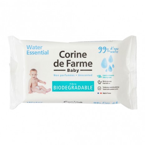 TOALHITAS BIODEGRADAVEIS 99% AGUA CORINE DE FARME 56UNI WATER ESSENCIAL
