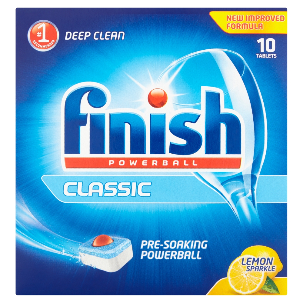 DETERGENTE MÁQUINA LOIÇA FINISH POWERBALL CLASSIC LIMON 10CAPS