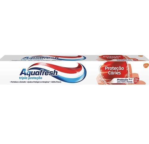 PASTA DENTES PROTEÇÃO CÁRIES AQUAFRESH 75ML