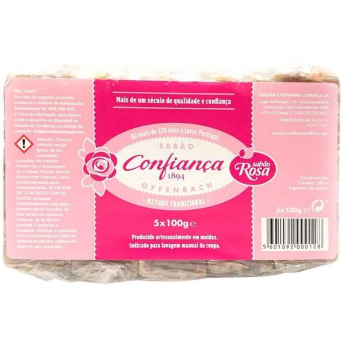 SABÃO CONFIANÇA ROSA 5X100G