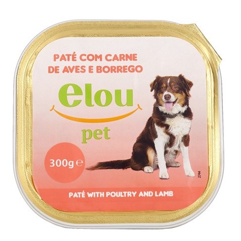 ALIMENTO HUMIDO CÃO AVES/BORREGO ELOU 300G