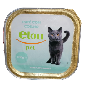 ALIMENTO HUMIDO GATO ELOU COELHO 100GR