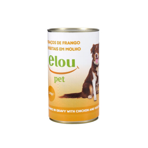ALIMENTO HÚMIDO CÃO AVES ELOU 1240GR