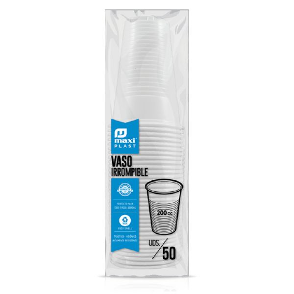 COPO PLASTICO BRANCO 200CC 1106 50UN