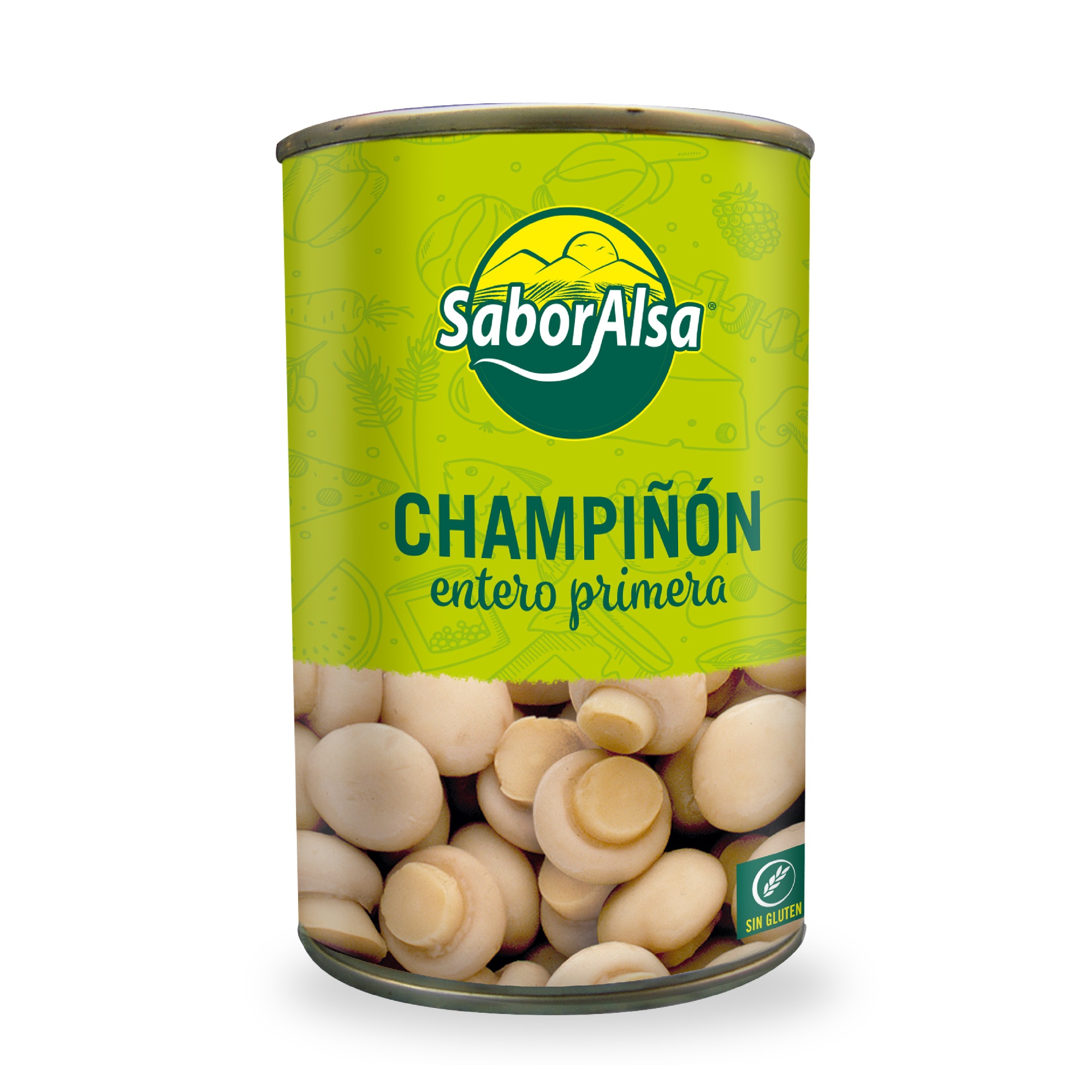 COGUMELOS INTEIROS SABORALSA LATA 355GR
