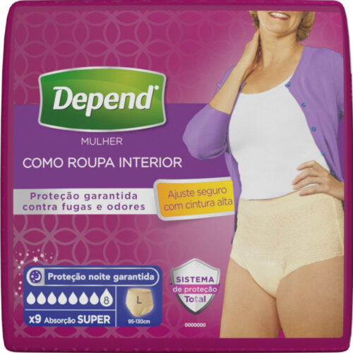 CUECA DEPEND HS MULHER L 9U