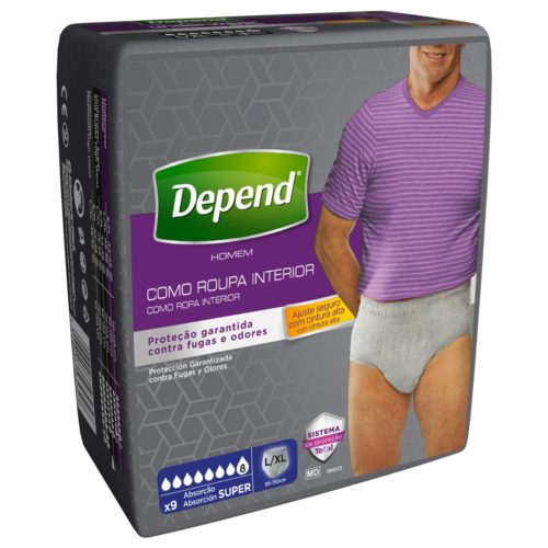 CUECA DEPEND HS HOMEM L/XL 9U