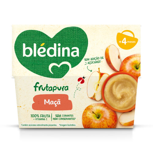 FRUTA BLEDINA MAÇÃ 4X95G