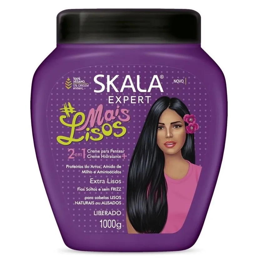 MÁSCARA CABELO 2 EM 1 MAIS LISO SKALA 1L