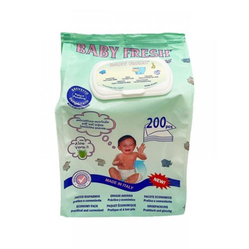 TOALHITAS C/TAMPA BABY FRESH 200U