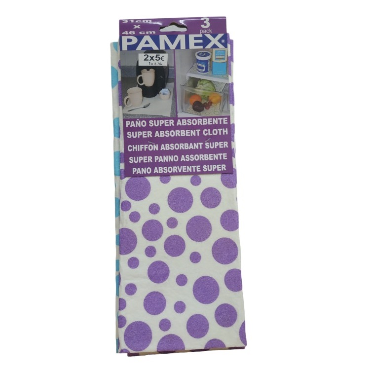 PANO SUPER ABSORVENTE PAMEX 31X46CM 3UN
