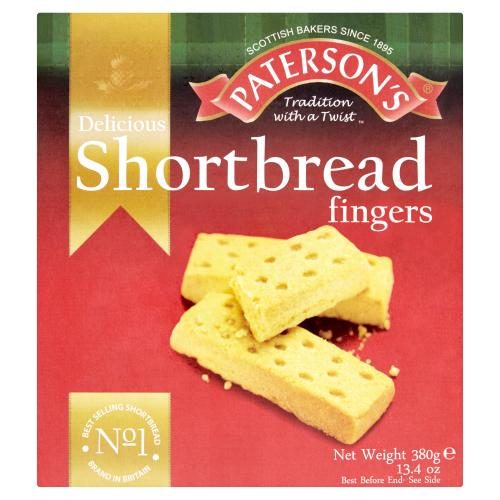 BOLACHAS DE MANTEIGA SHORTBREAD FINGERS PATERSON 380G