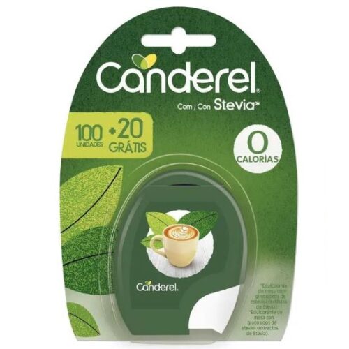 ADOÇANTE CANDEREL C/STEVIA 100UN + 20 GRATIS DOSES