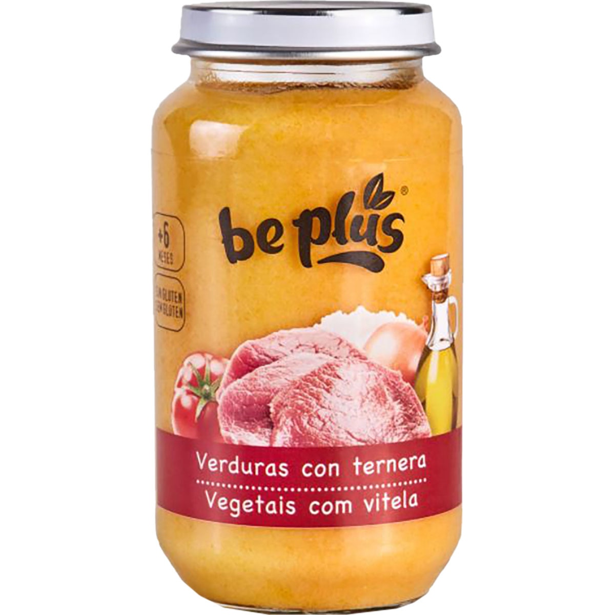 ALIMENTO BEBE VEGETAIS COM VITELA BE PLUS 250G FRASCO