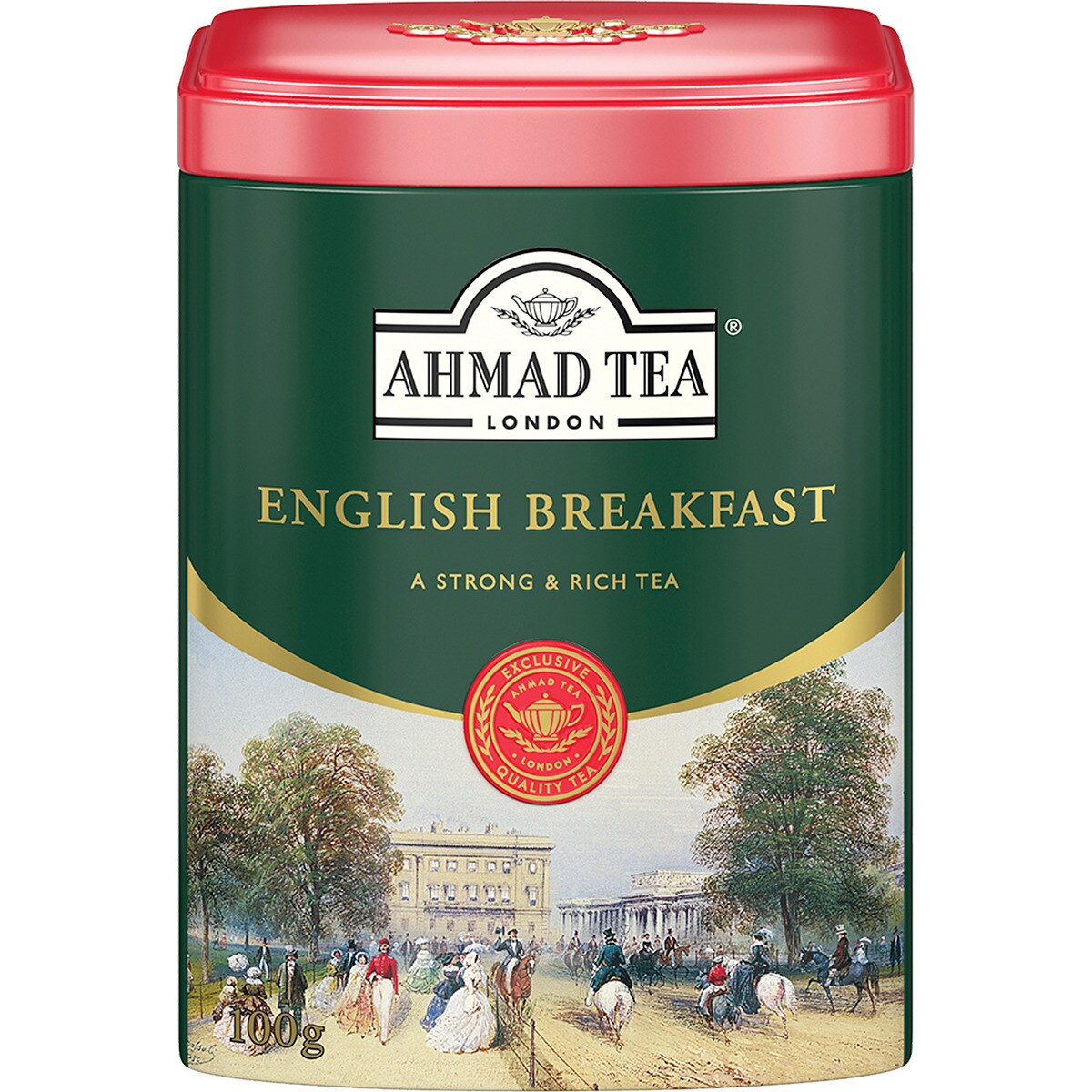 CHÁ PRETO ENGLISH BREAKFAST AHMAD LATA 100GR