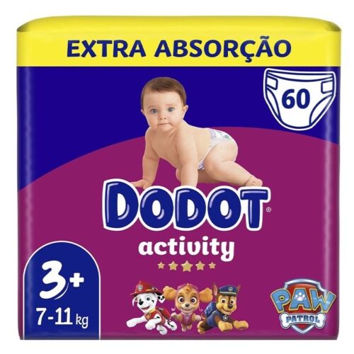 FRALDA EXTRA T3+ 7-11KG DODOT ACTIVITY 60UN