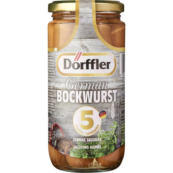 SALSICHAS BOCKWURST DORFFLER FRASCO 5X50GR